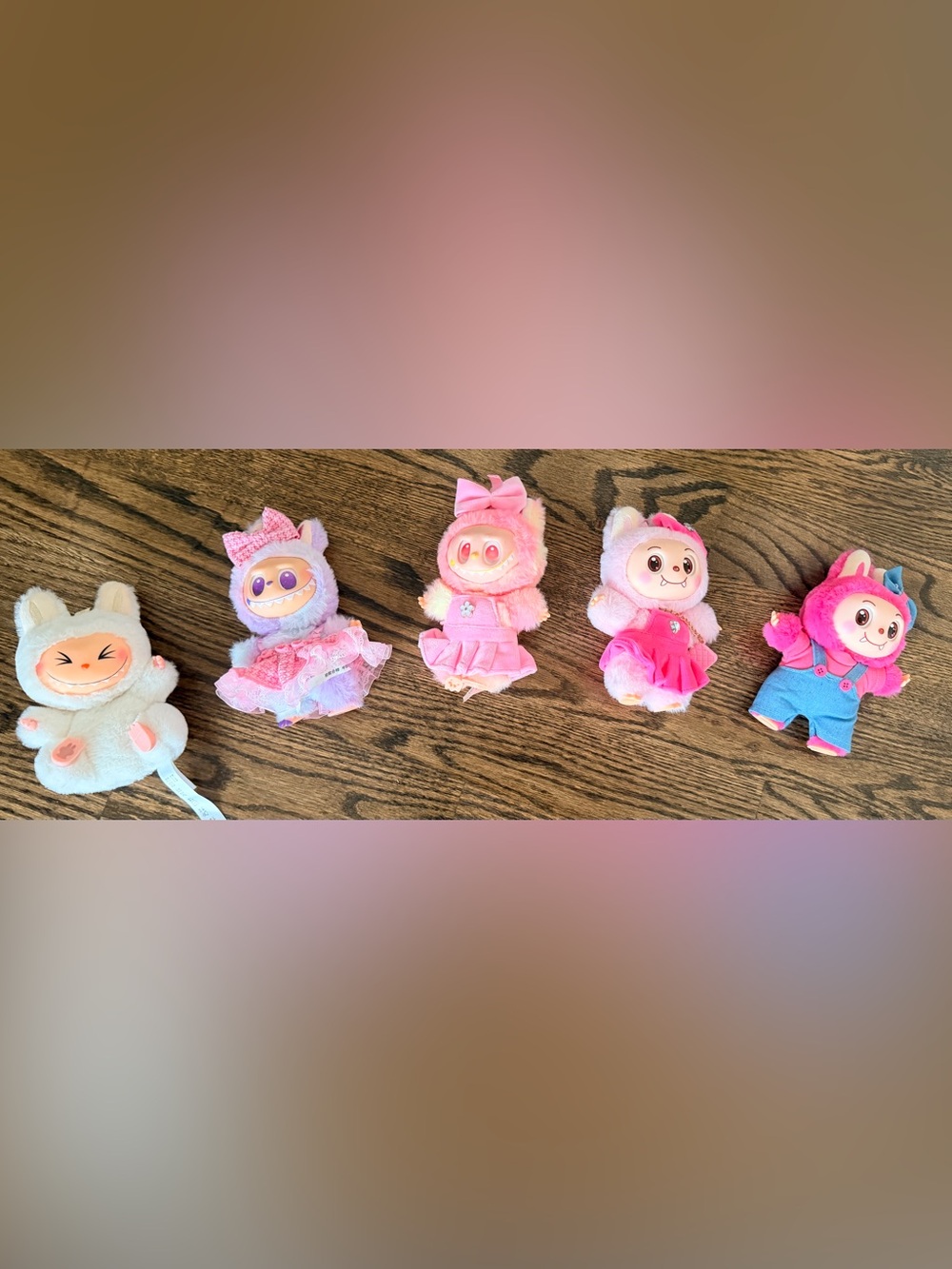 Lafufu Plush Doll Set of 5 - Like New